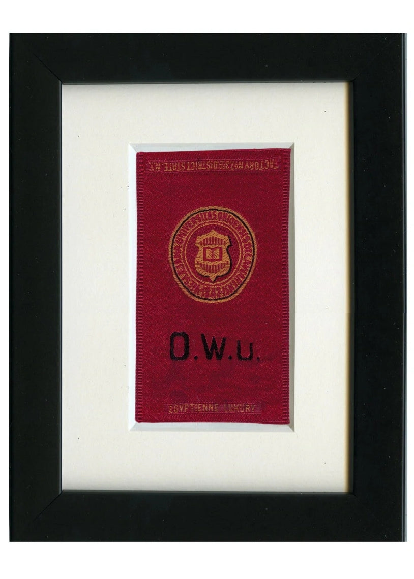 Vintage Ohio Wesleyan University Tobacco Silk circa 1910