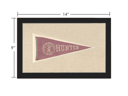 Vintage Hunter College Pennant