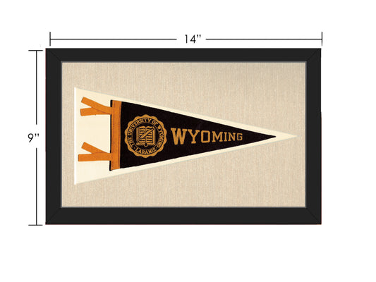 Vintage University of Wyoming Pennant