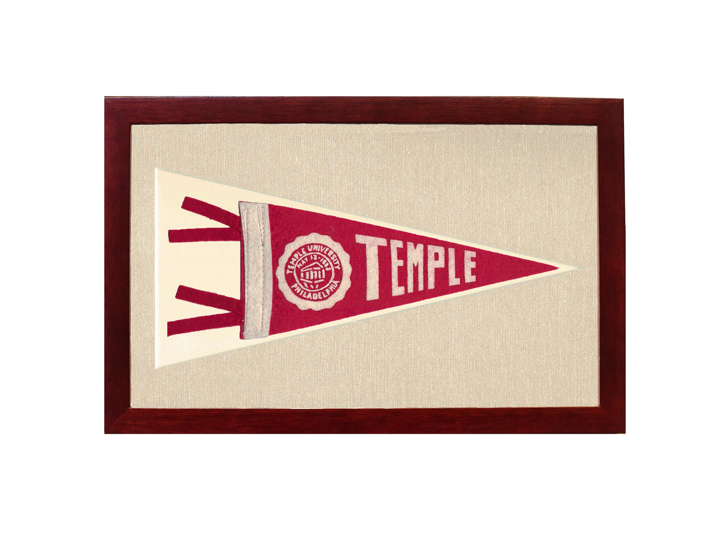 Vintage Temple University Pennant
