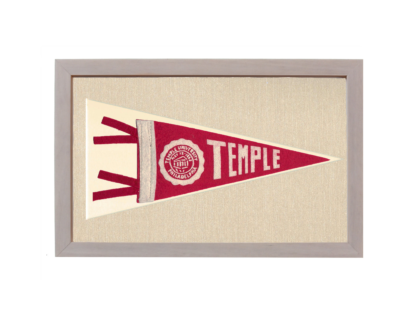 Vintage Temple University Pennant