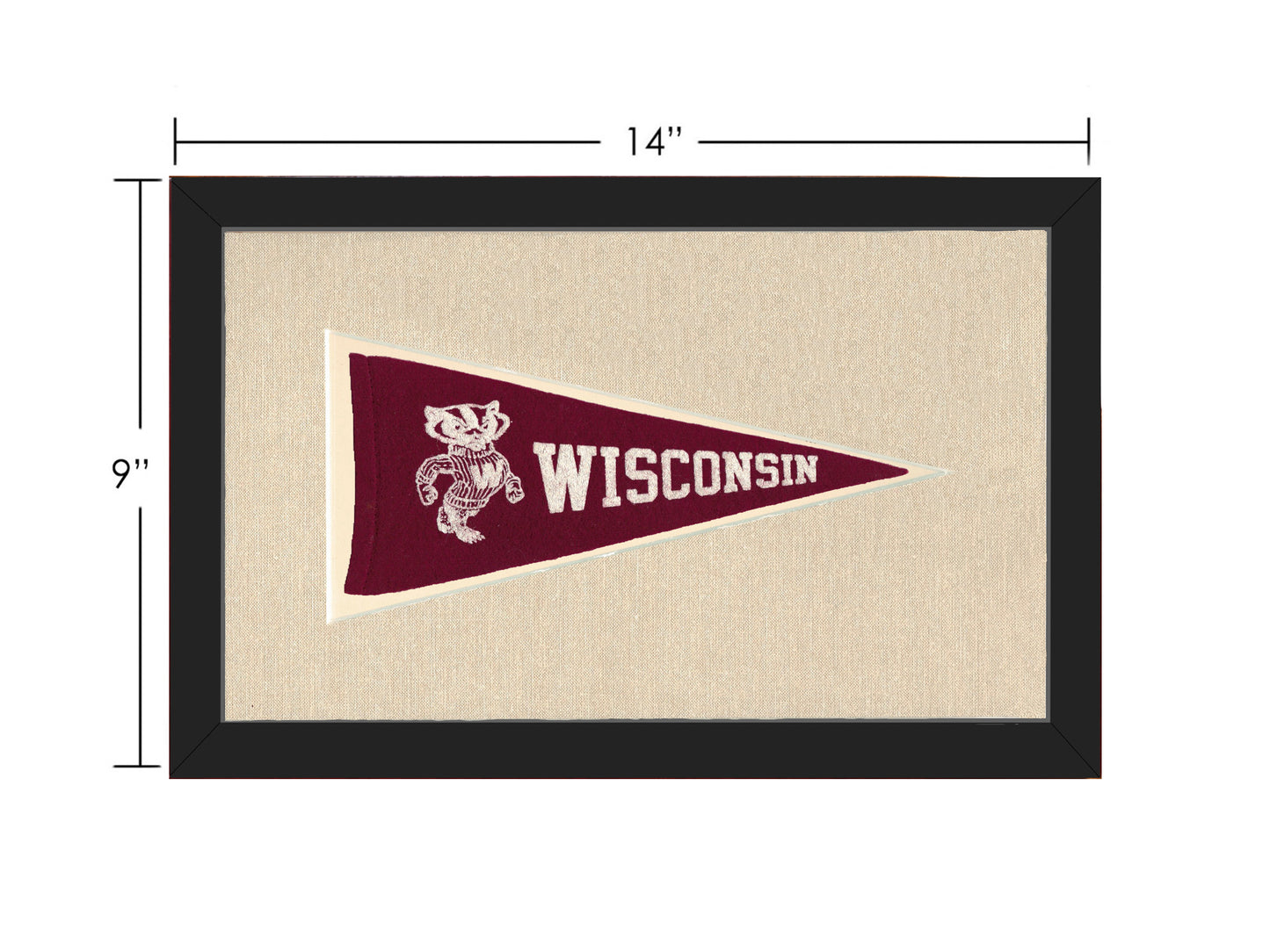 Vintage Wisconsin Pennant