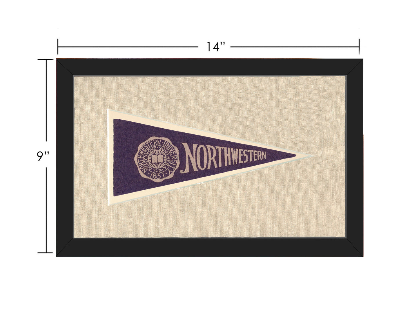 Vintage Northwestern University Pennant