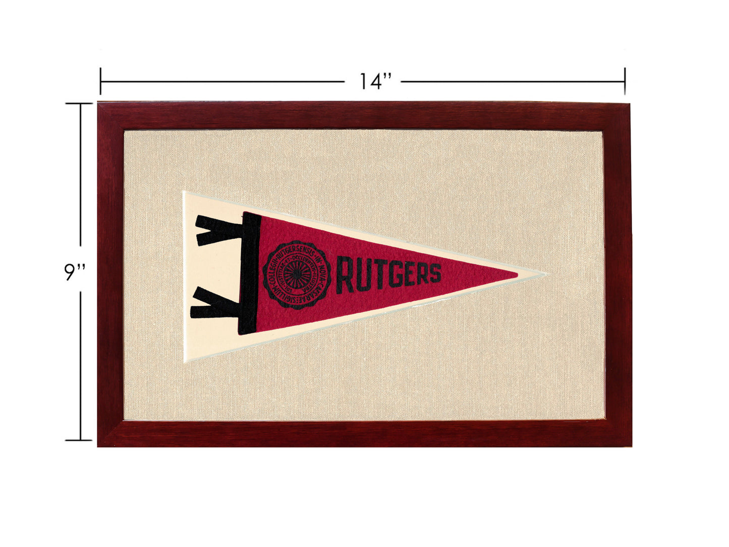 Vintage Rutgers University Pennant