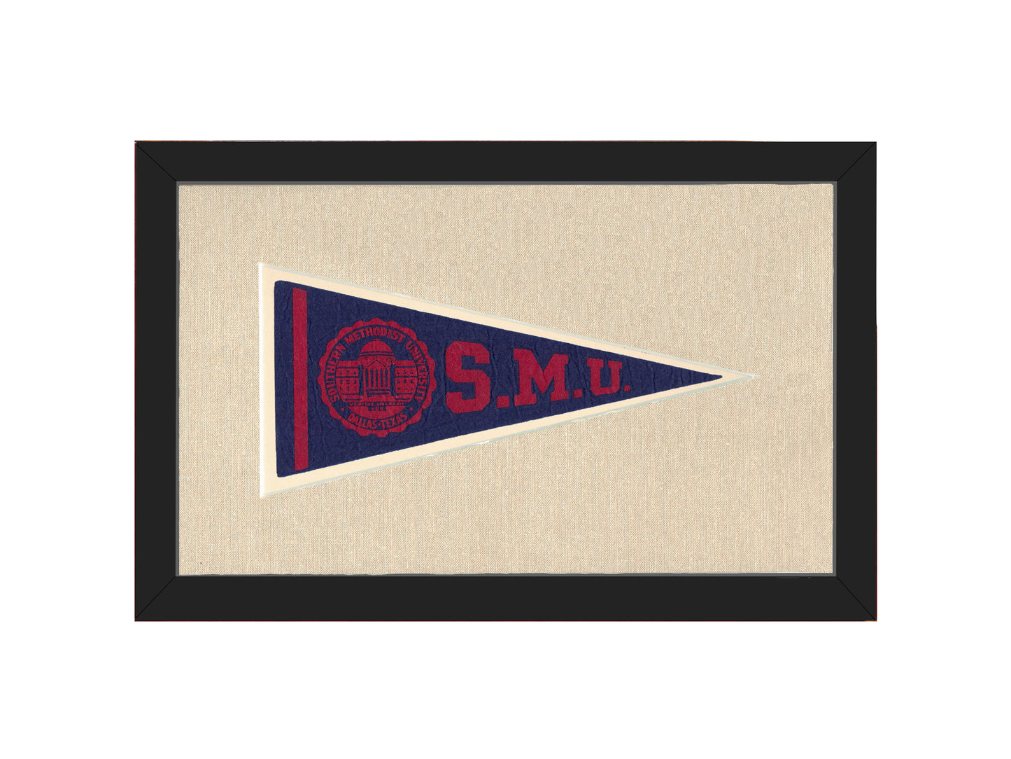 Vintage Southern Methodist University Pennant