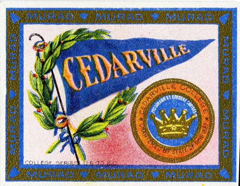 Vintage Cedarville College/University Tobacco Card circa 1910