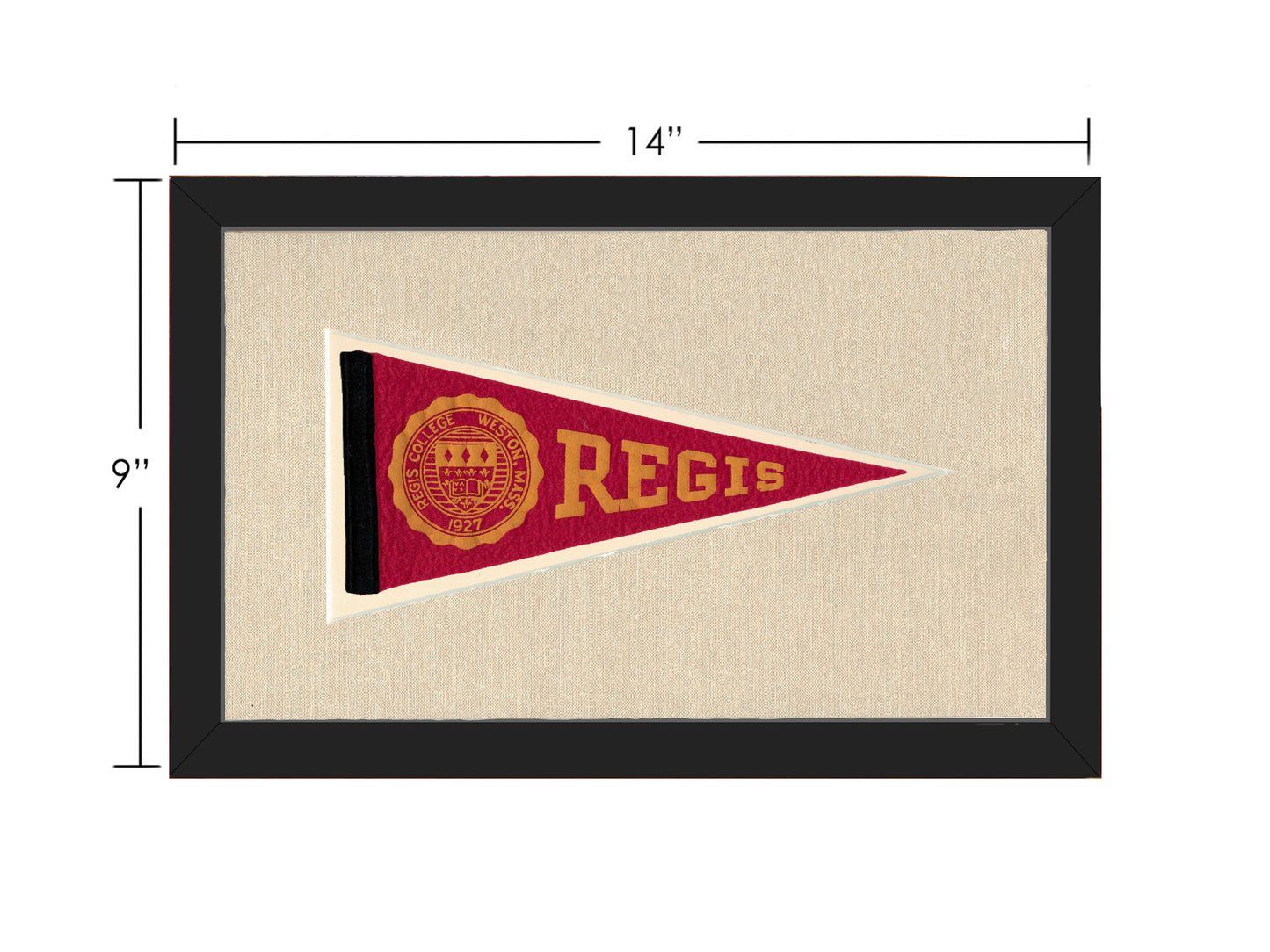 Vintage Regis College Pennant
