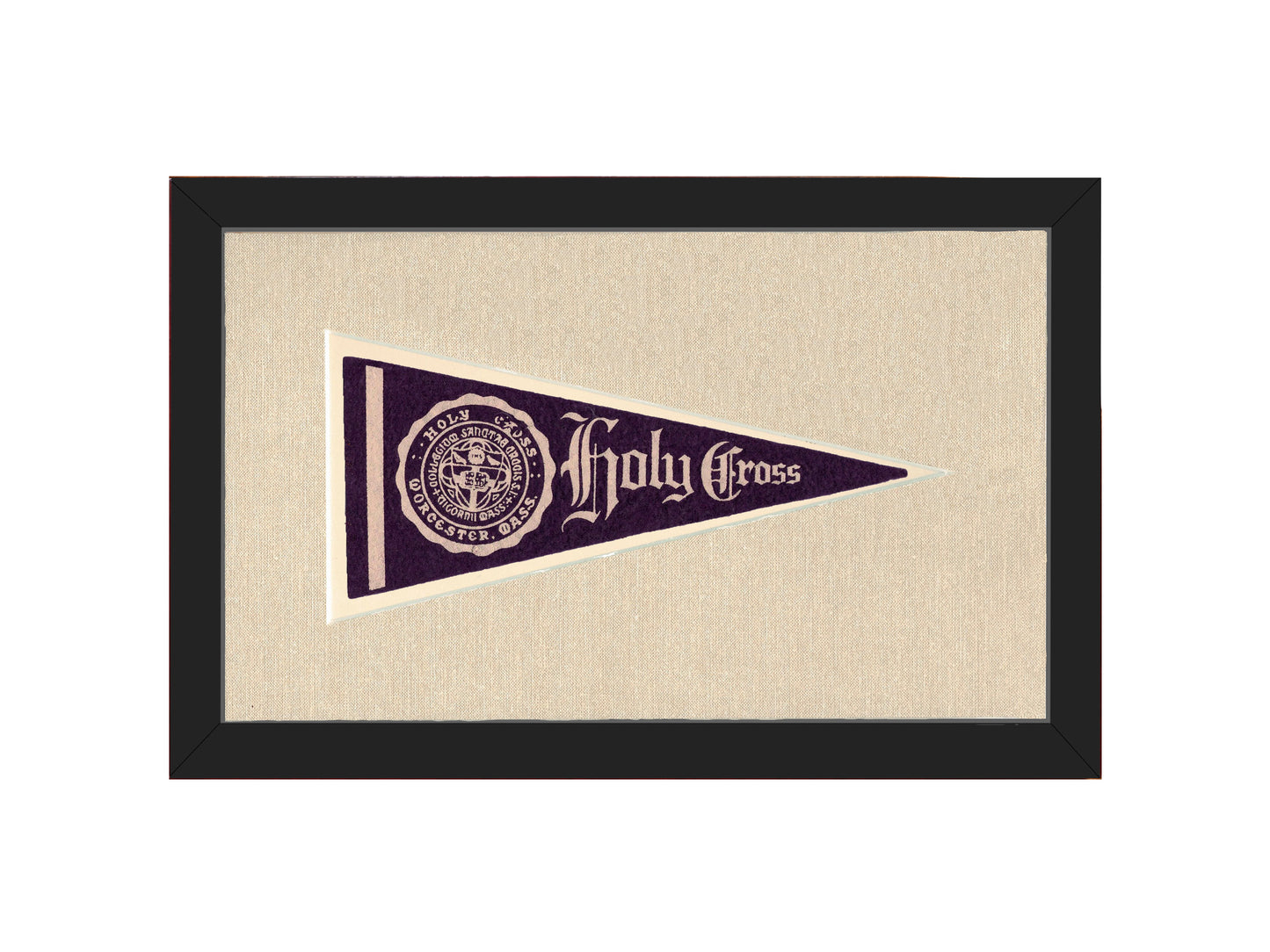 Vintage Holy Cross Pennant