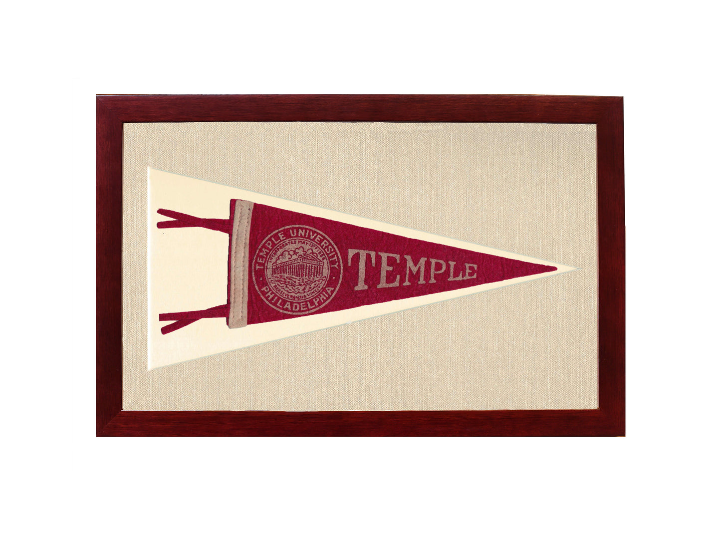 Vintage Temple University Pennant