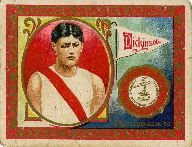 Vintage Dickinson College tobacco card "circa 1910"