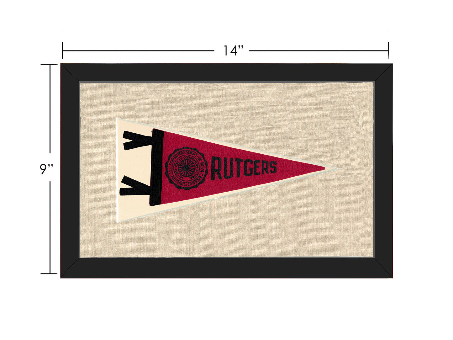 Vintage Rutgers University Pennant