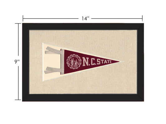 Vintage NC State College Pennant