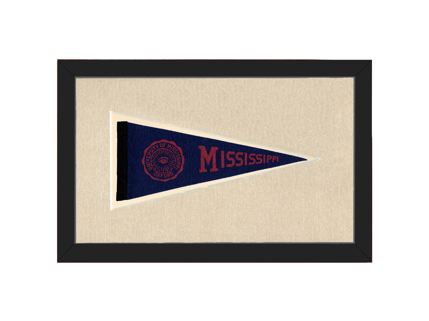 Vintage University of Mississippi Pennant