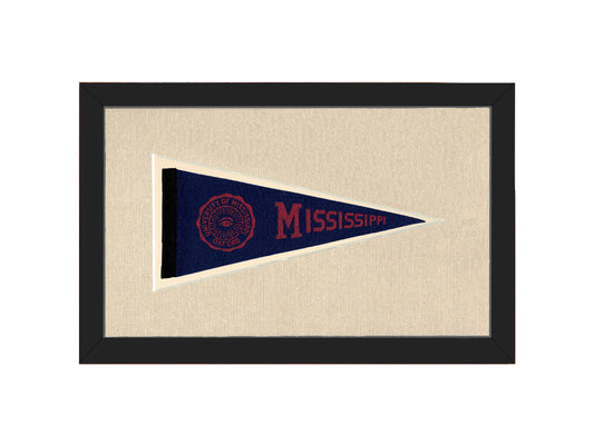 Vintage University of Mississippi Pennant