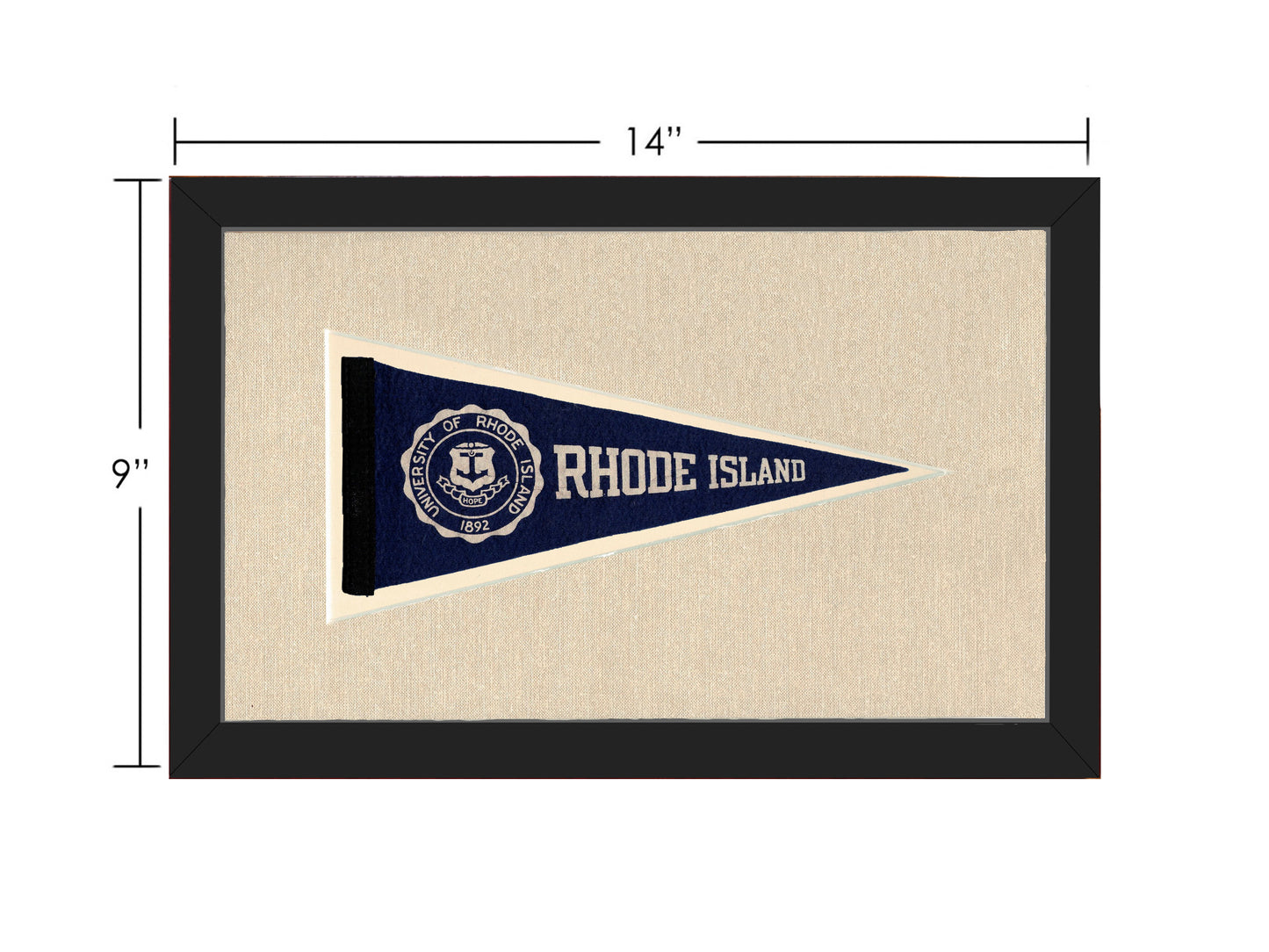 Vintage University of Rhode Island Pennant