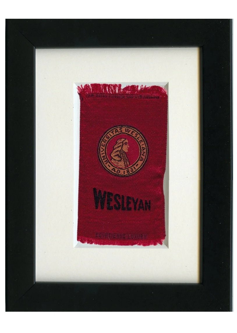 Vintage Wesleyan University Tobacco Silk circa 1910