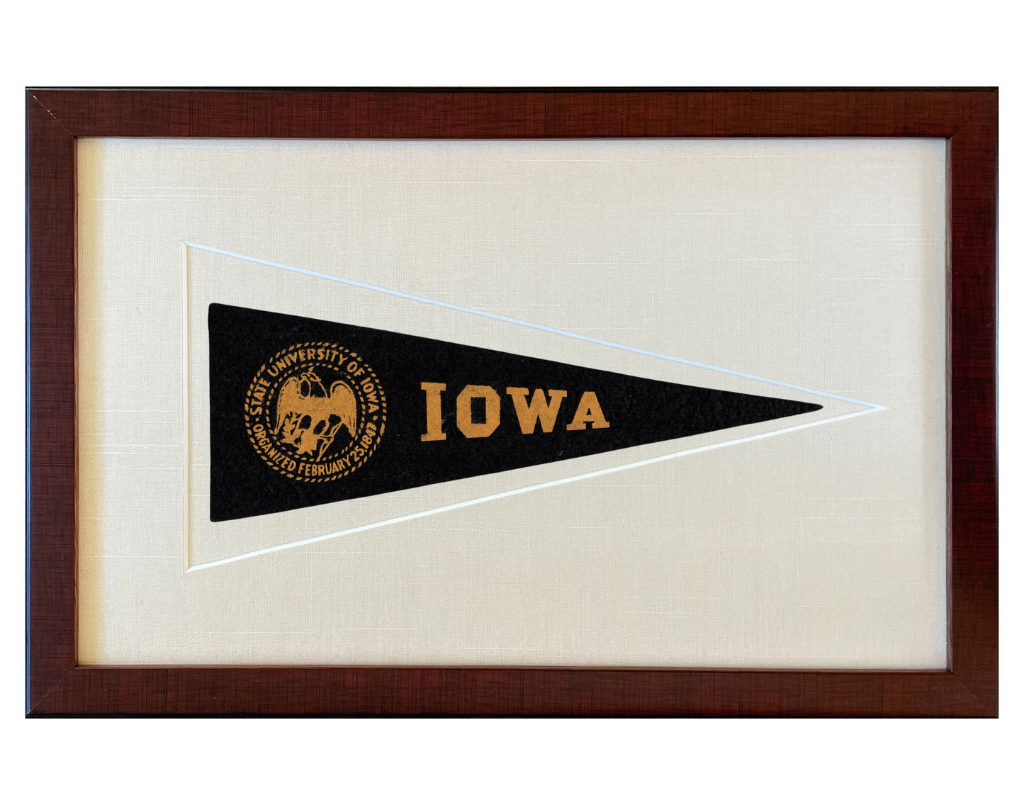 Vintage University of Iowa Pennant (Hormel) circa 1950