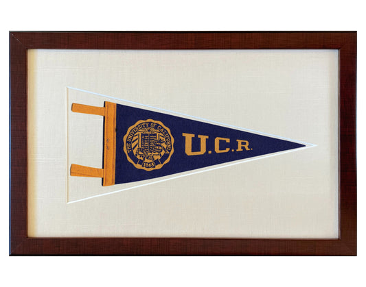 Vintage University of California, Riverside Pennant