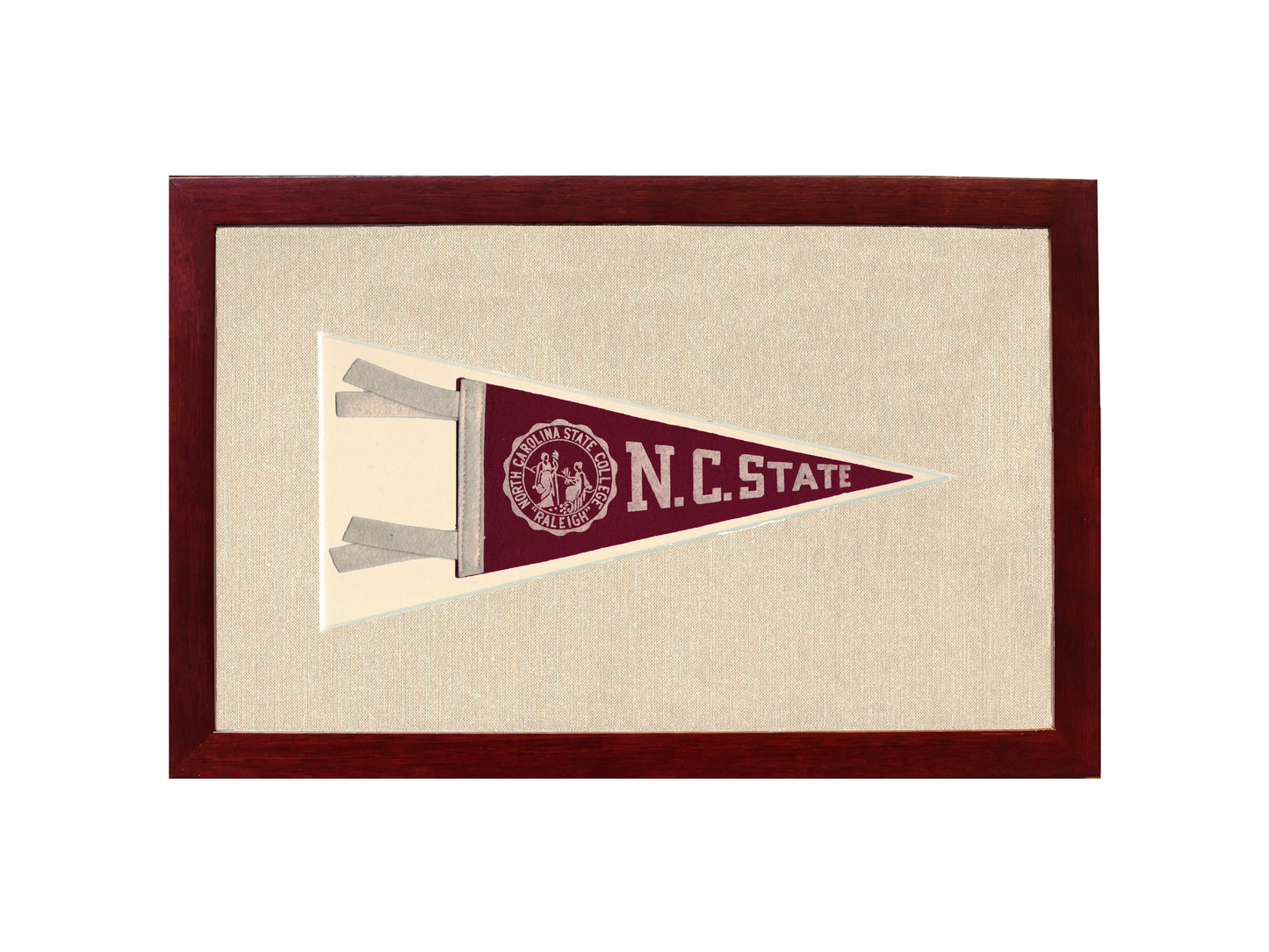 Vintage NC State College Pennant
