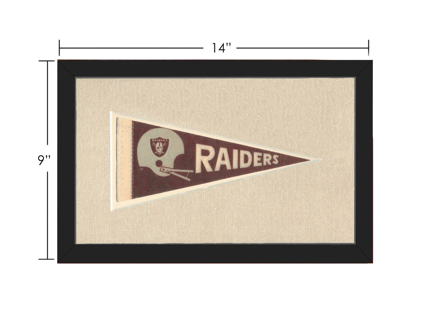 Vintage Raiders Pennant