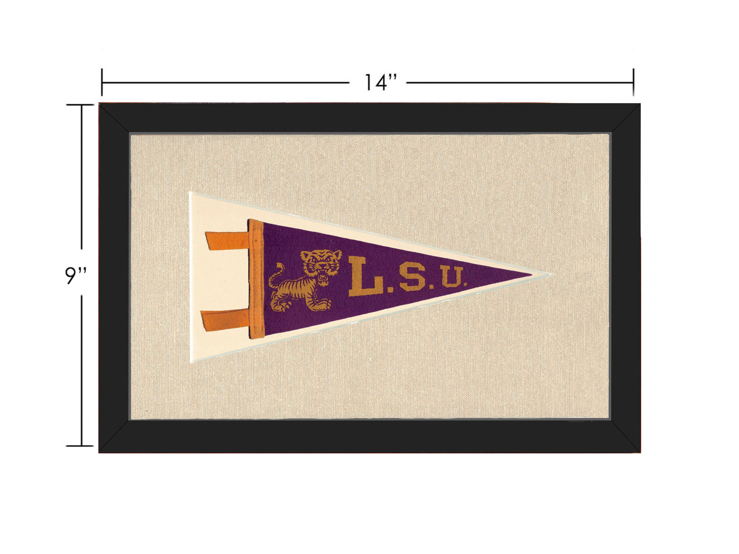 Vintage Louisiana State University Pennant