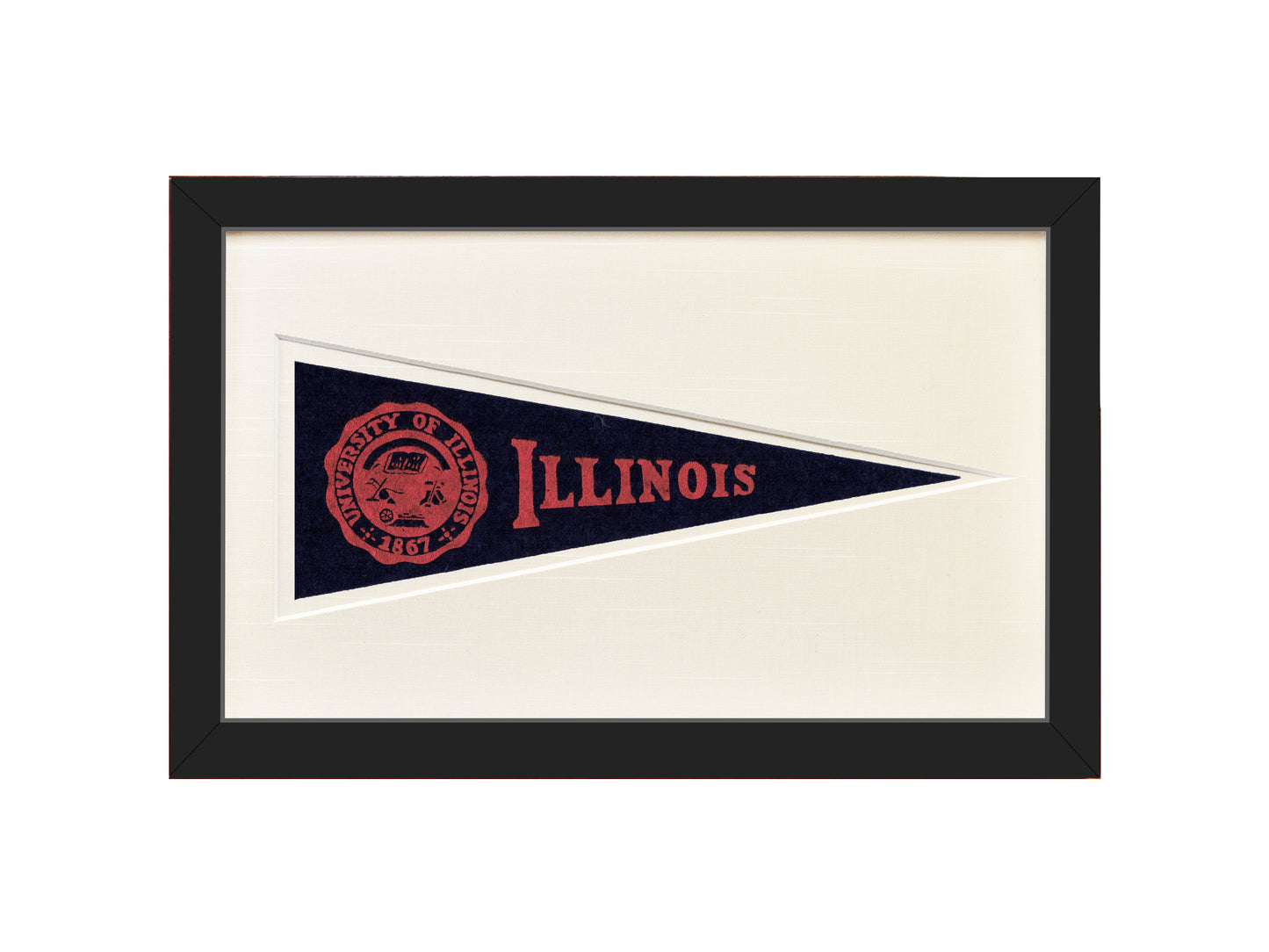Vintage University of Illinois Hormel Pennant