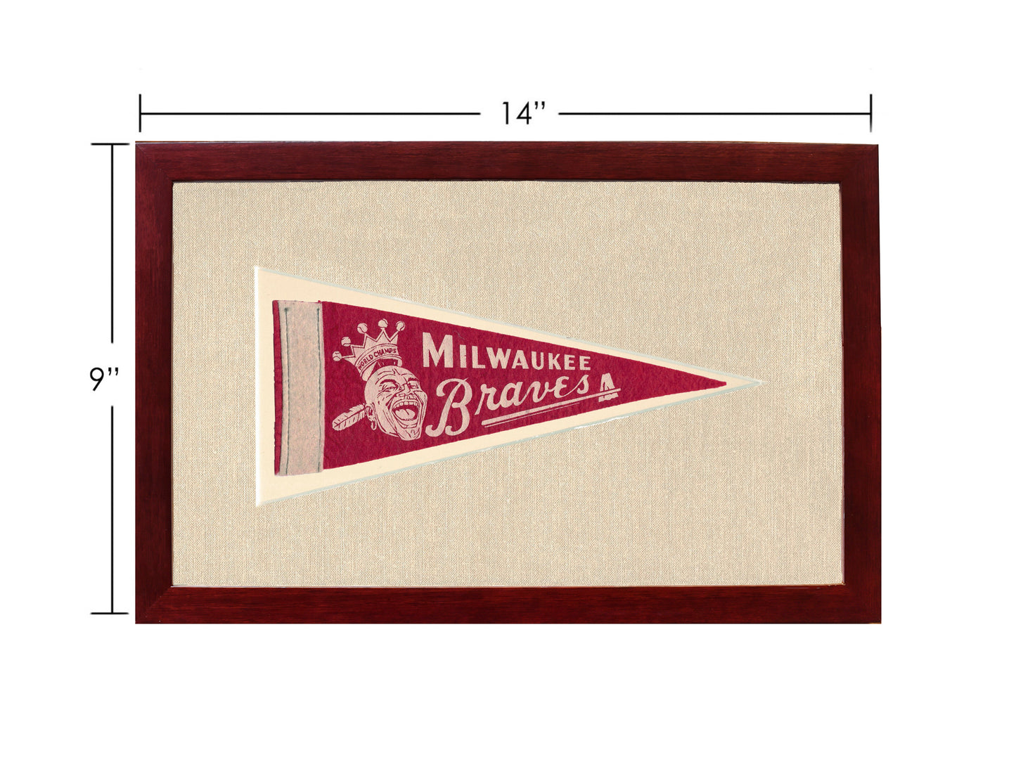Vintage Milwaukee Braves Pennant