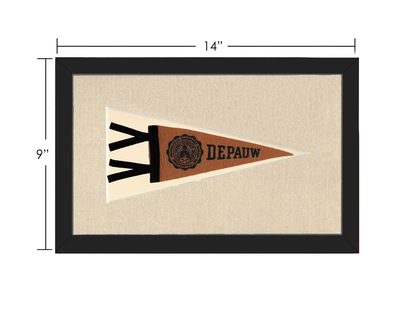 Vintage Depauw University Pennant