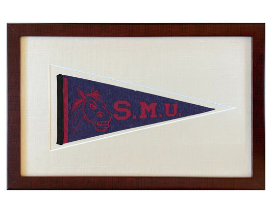 Vintage Southern Methodist University (SMU) Pennant