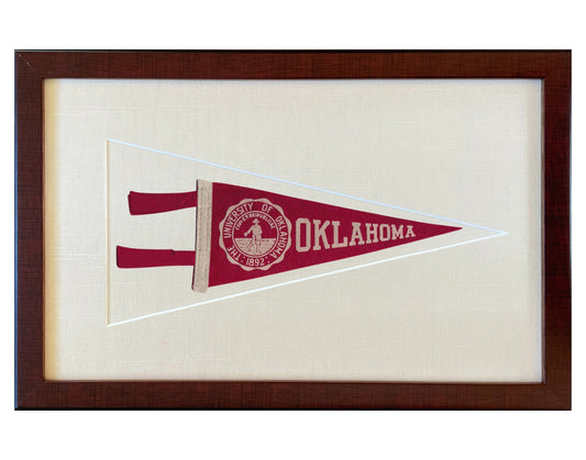 Vintage University of Oklahoma Pennant