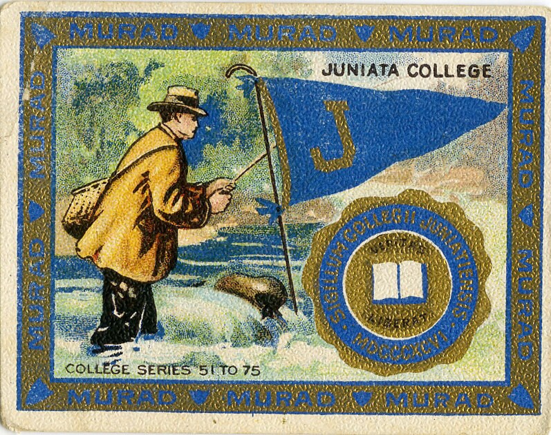 Vintage Juniata College Tobacco Card circa 1900