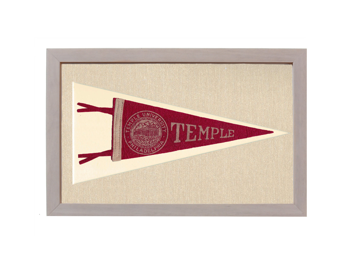 Vintage Temple University Pennant