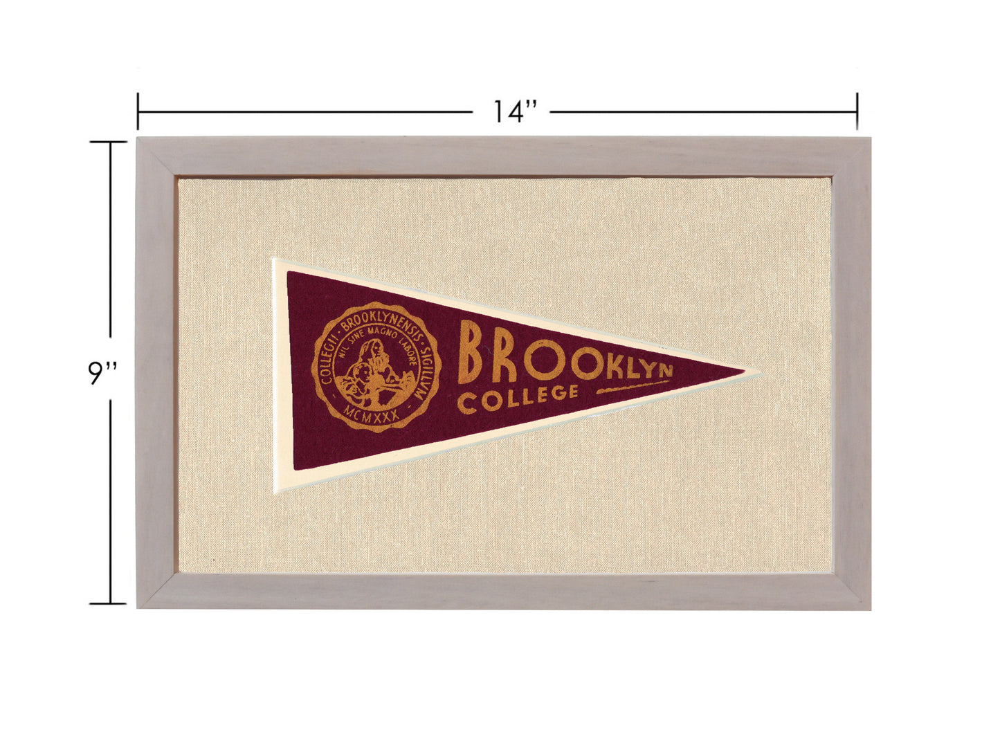 Vintage Brooklyn College Pennant