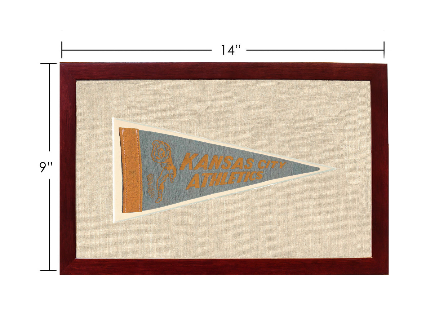 Vintage Kansas City Athletics Pennant