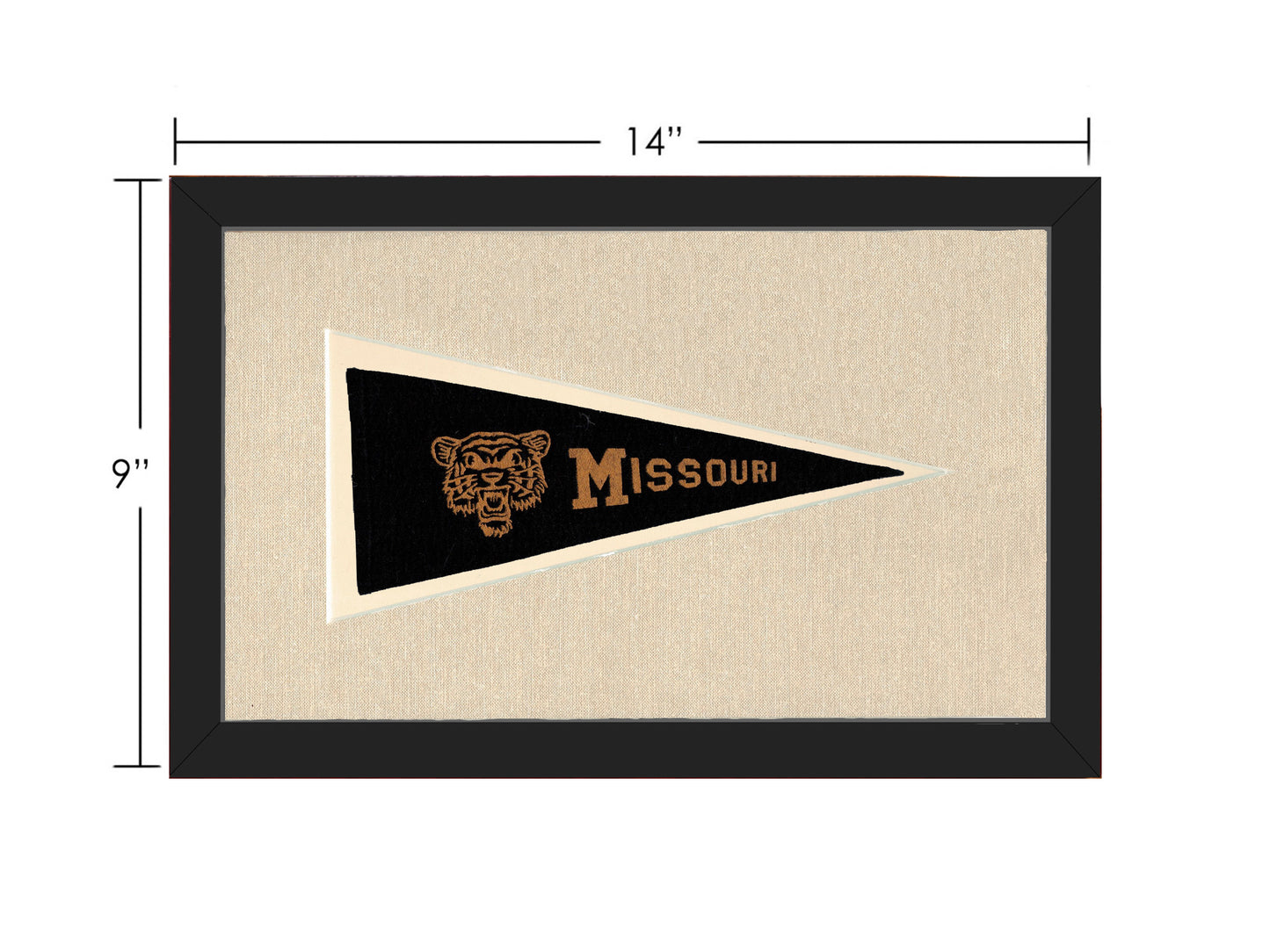 Vintage University of Missouri Pennant