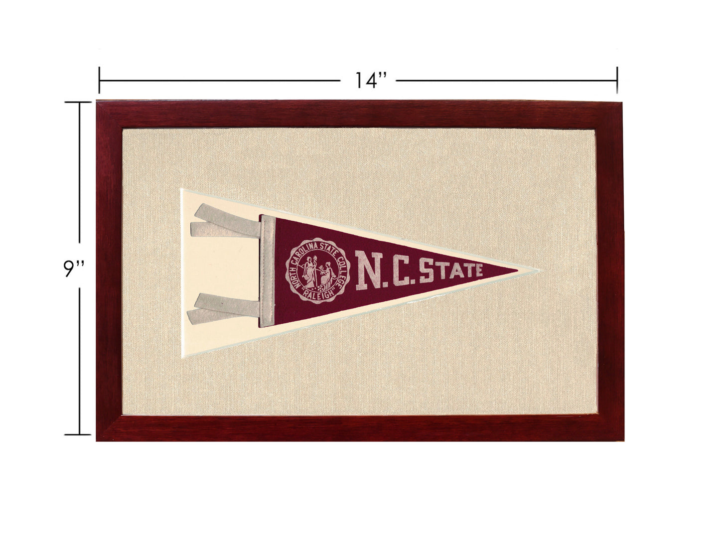 Vintage NC State College Pennant