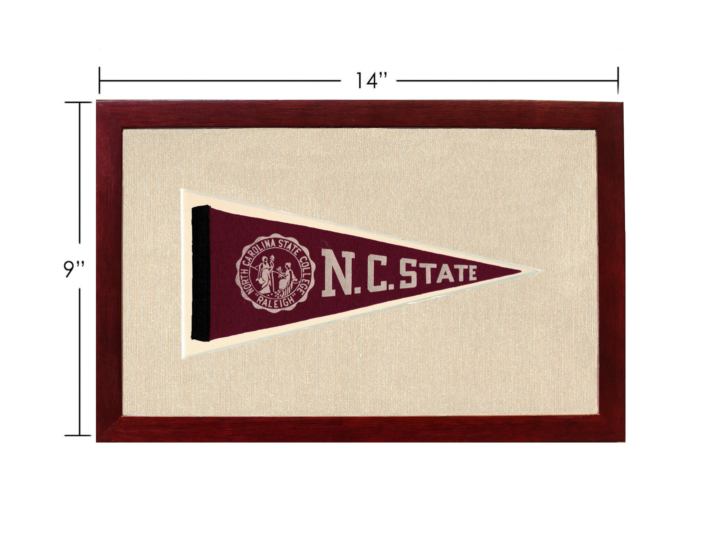 Vintage NC State College Pennant