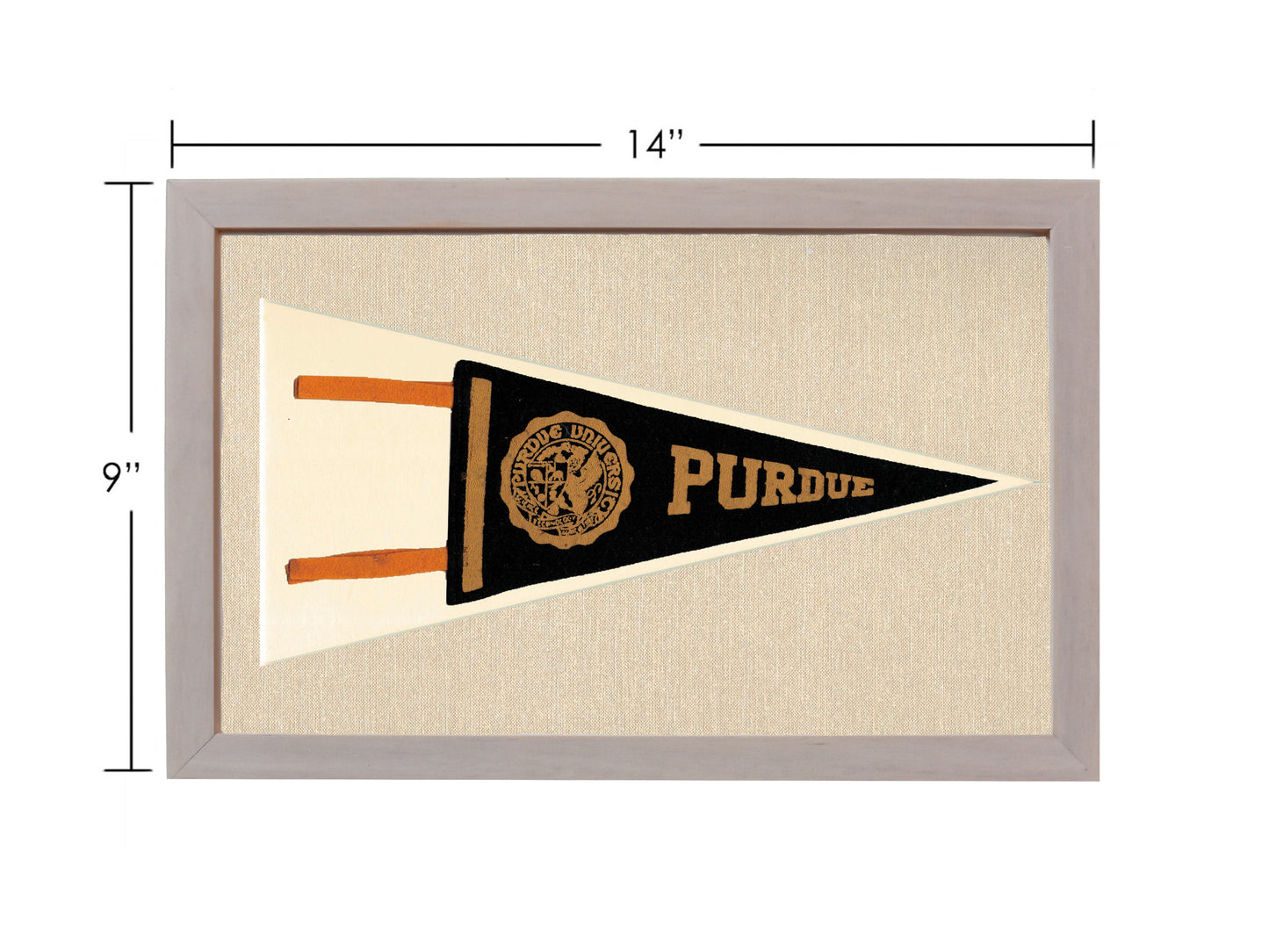 Vintage Purdue University Pennant