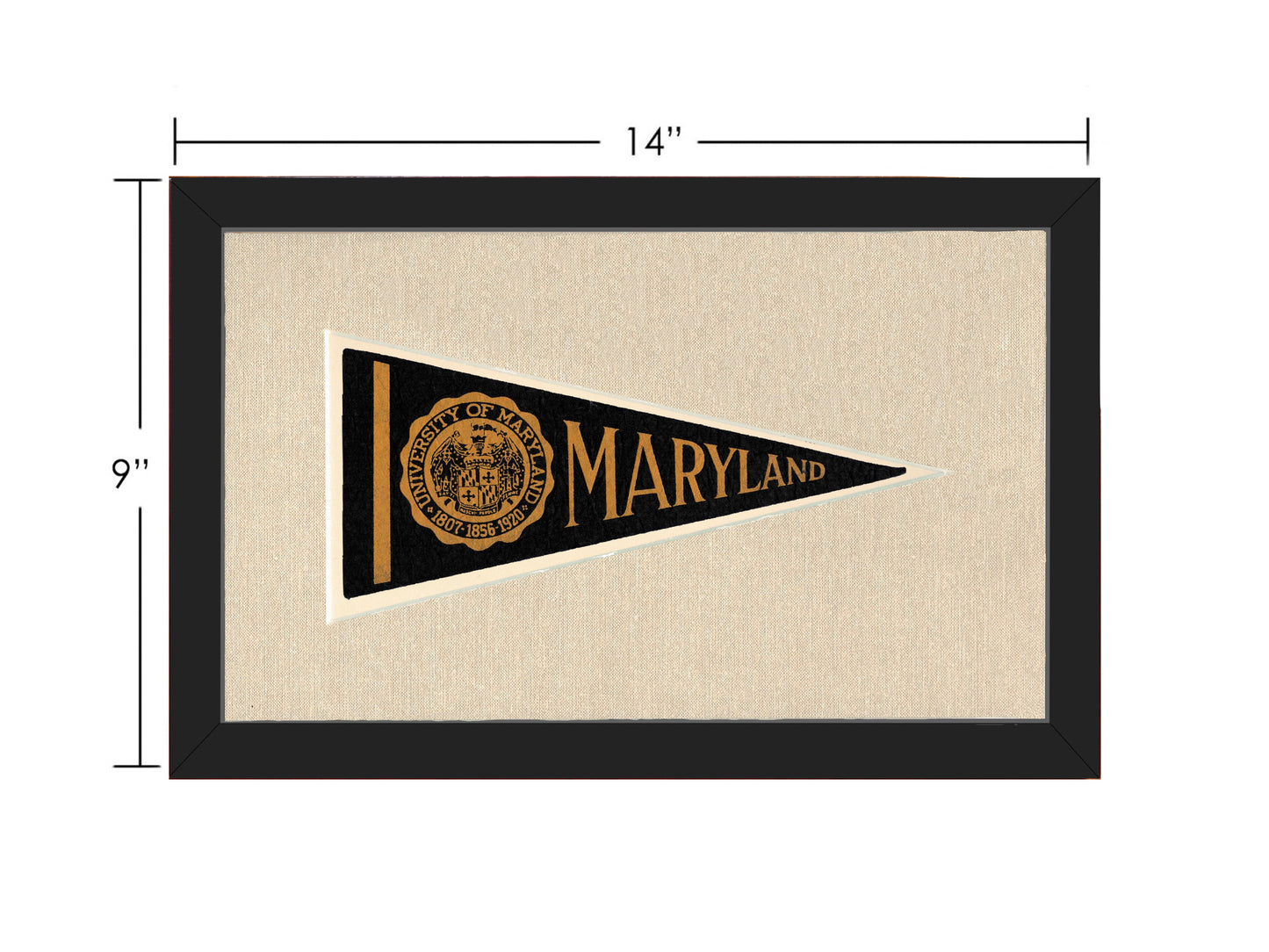 Vintage University of Maryland Pennant