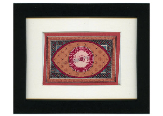Vintage University of Wisconsin Tobacco Rug Circa 1910