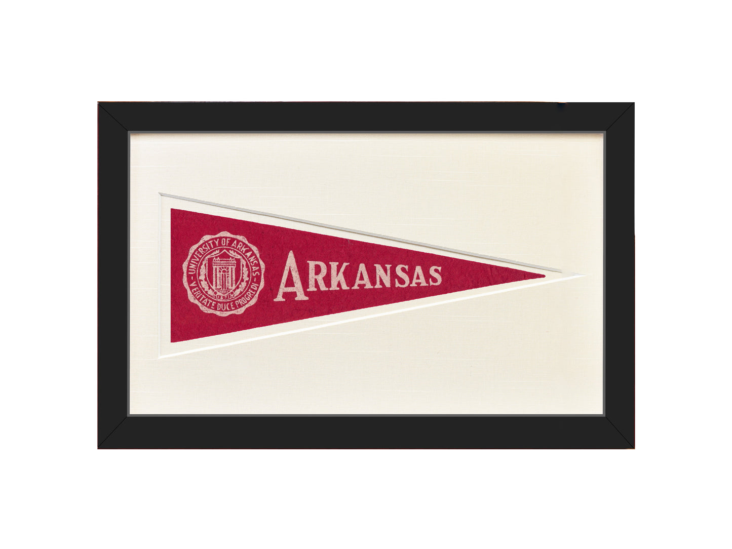 Vintage University of Arkansas Hormel Pennant