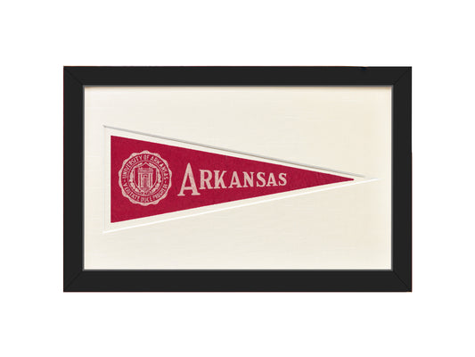 Vintage University of Arkansas Hormel Pennant