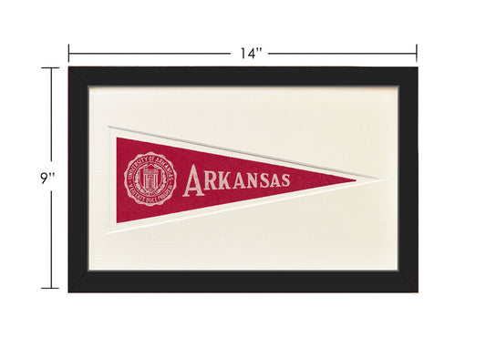 Vintage University of Arkansas Hormel Pennant