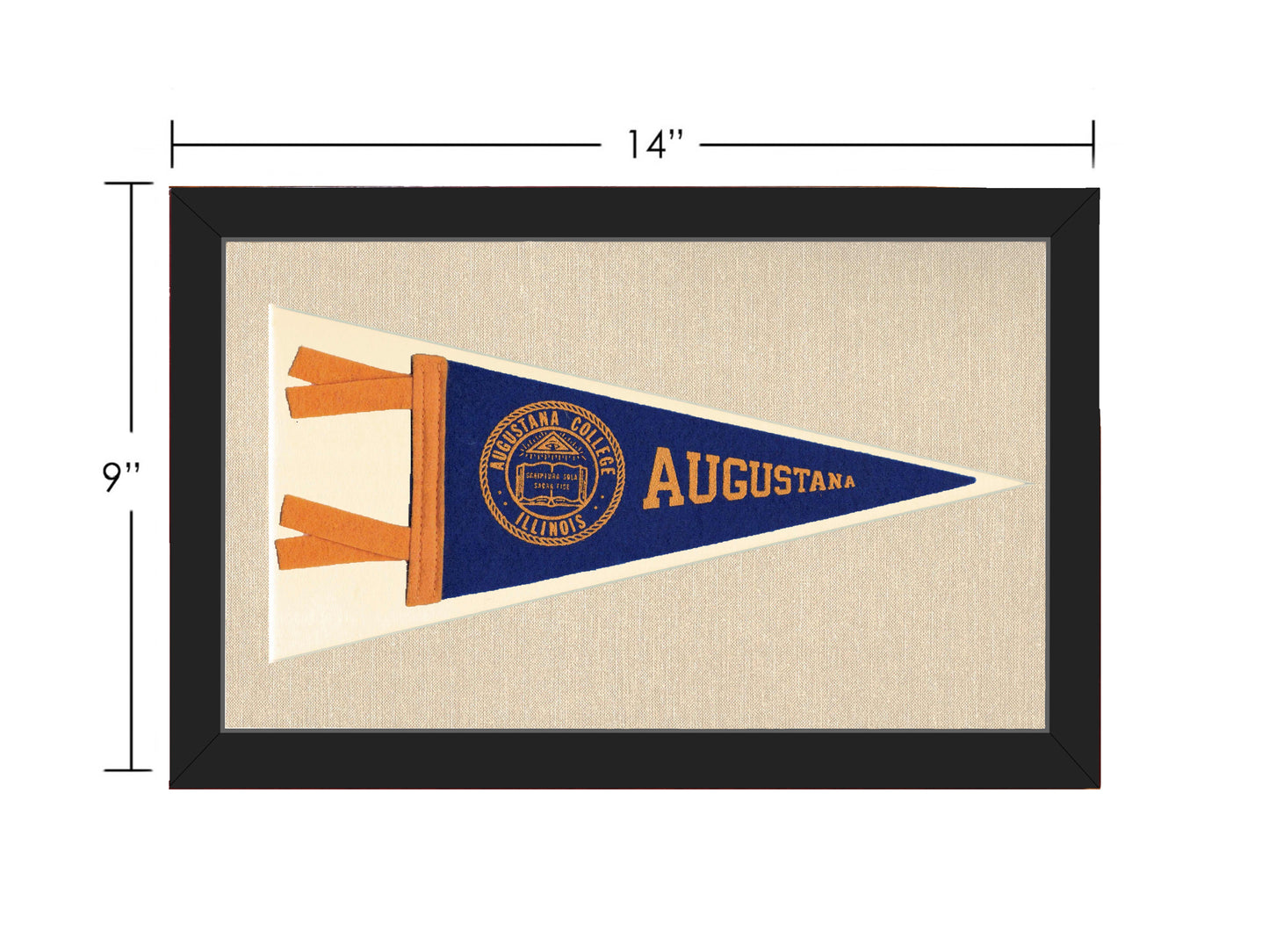 Vintage Augustana College Pennant