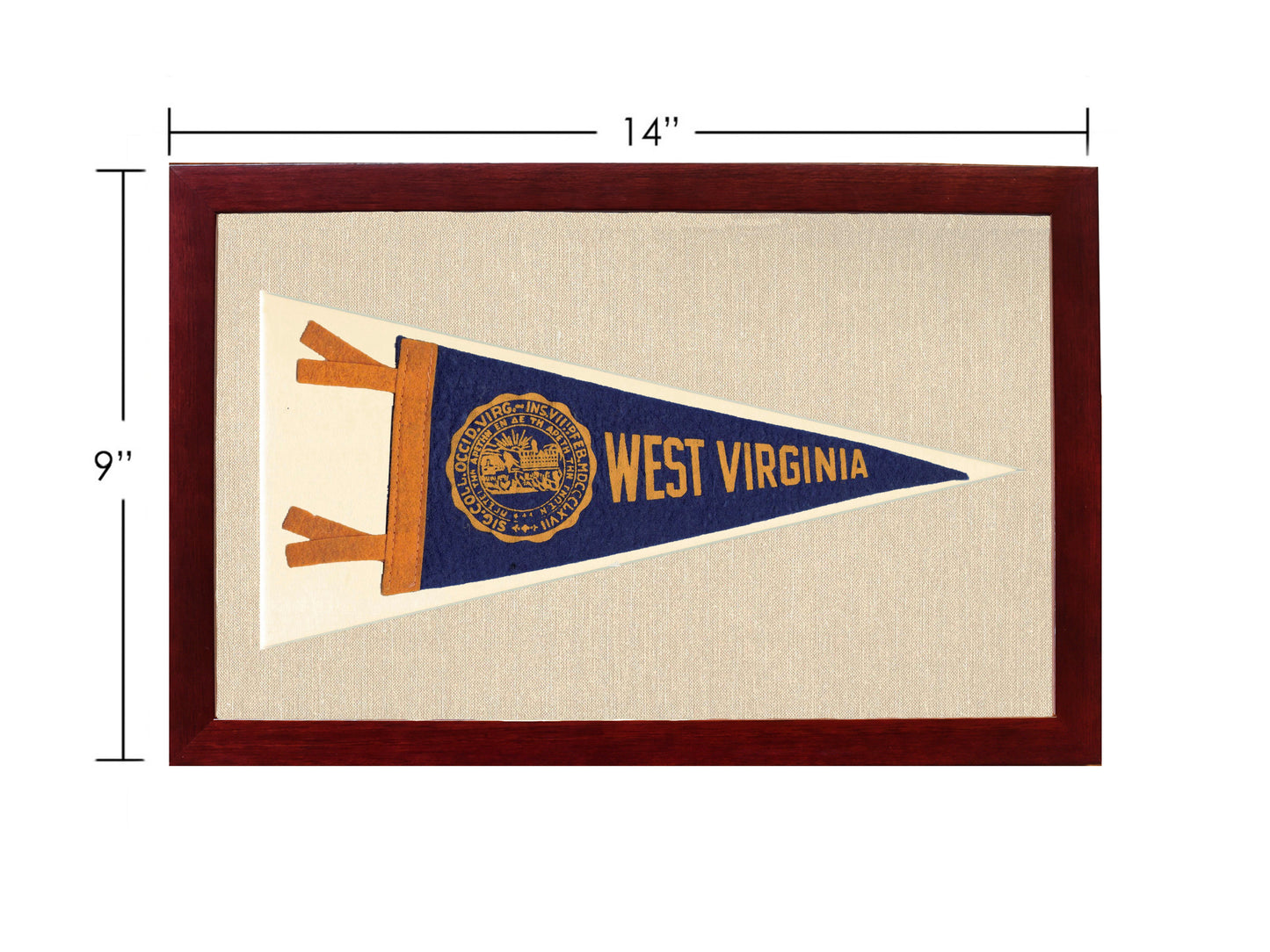 Vintage West Virginia University Pennant