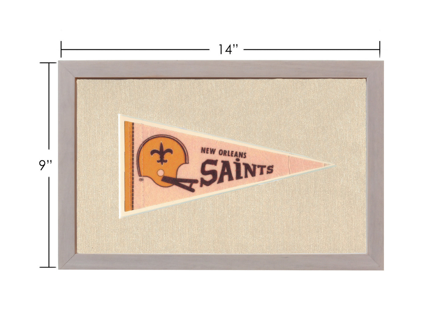 Vintage New Orleans Saints Pennant