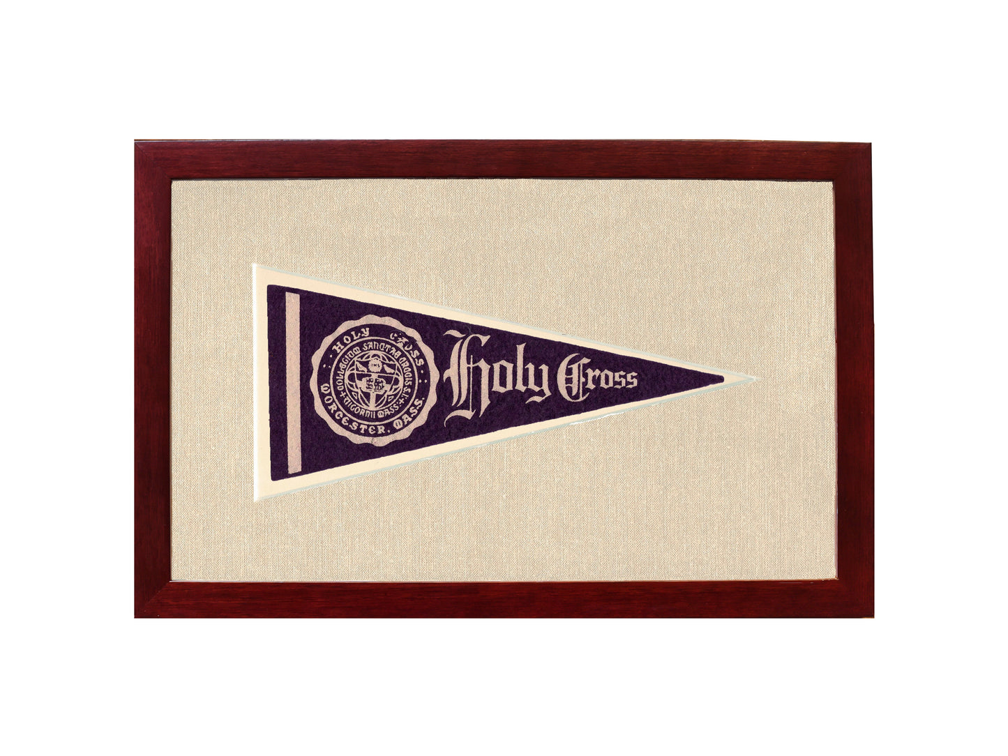 Vintage Holy Cross Pennant