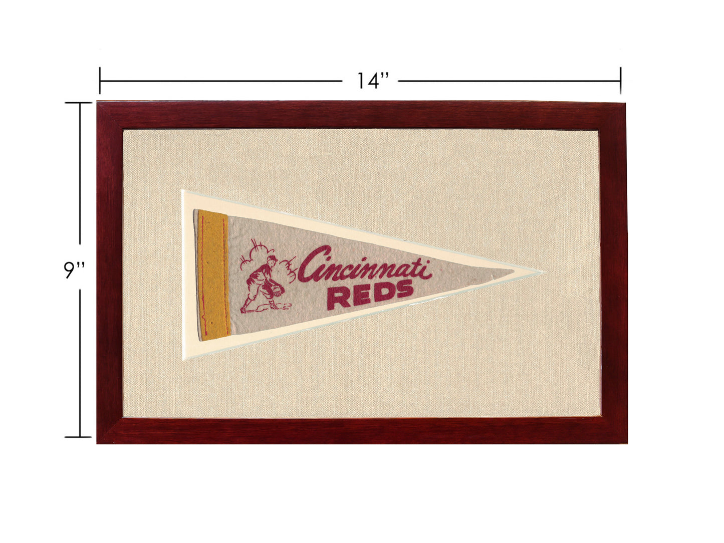 Vintage Cincinnati Reds Pennant