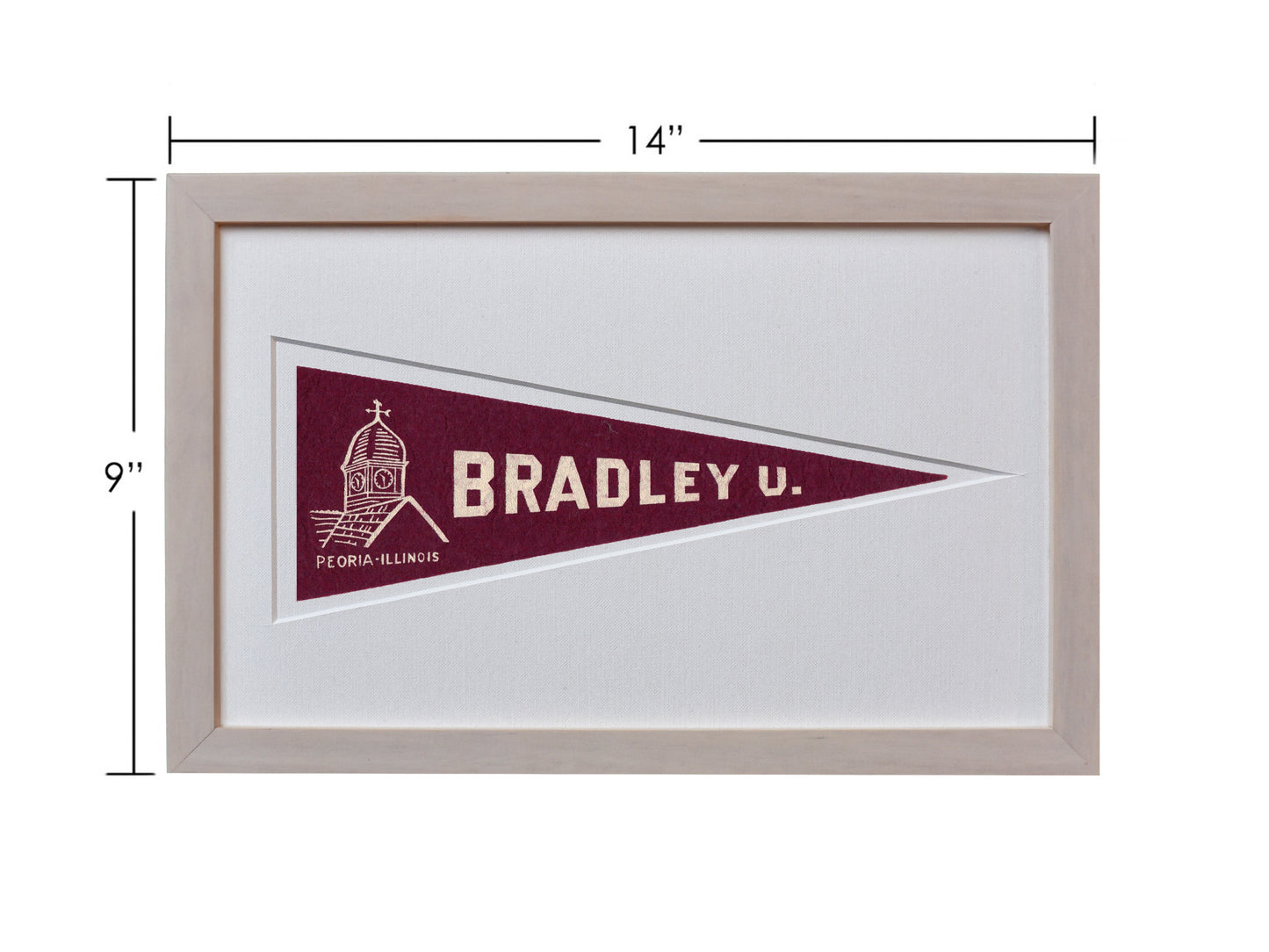 Vintage Bradley University Hormel Pennant