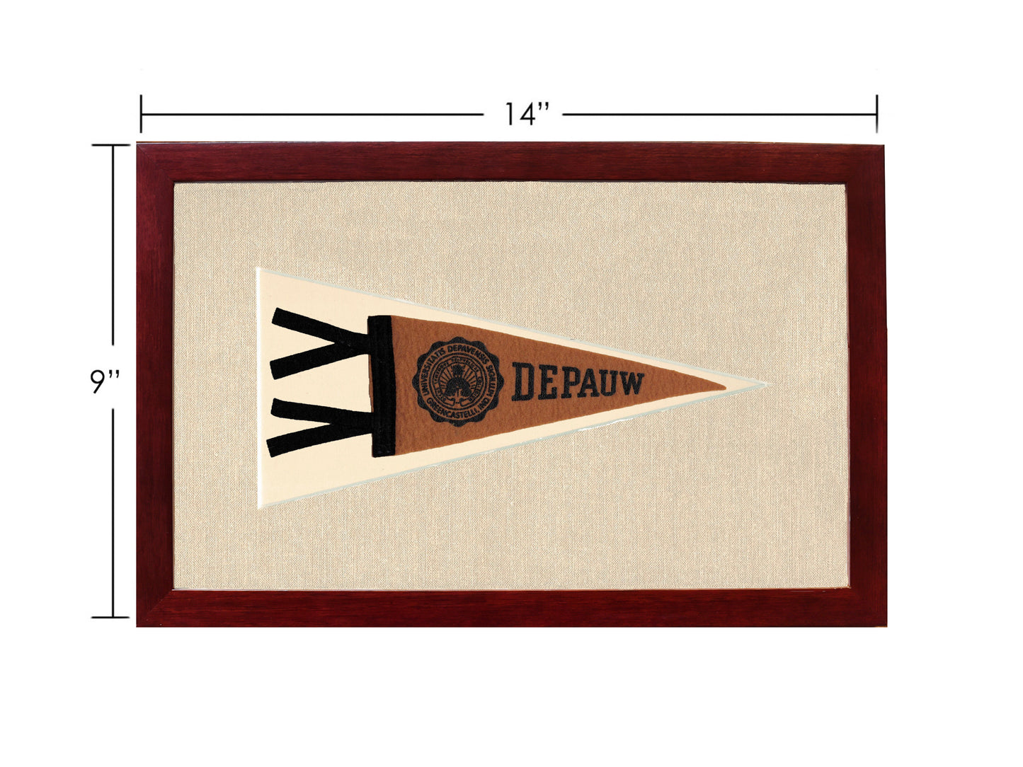 Vintage Depauw University Pennant